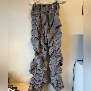 Stylish Gray Ruched joggers